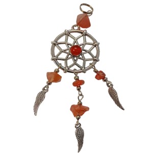 Carnelian Dream Catcher Pendant